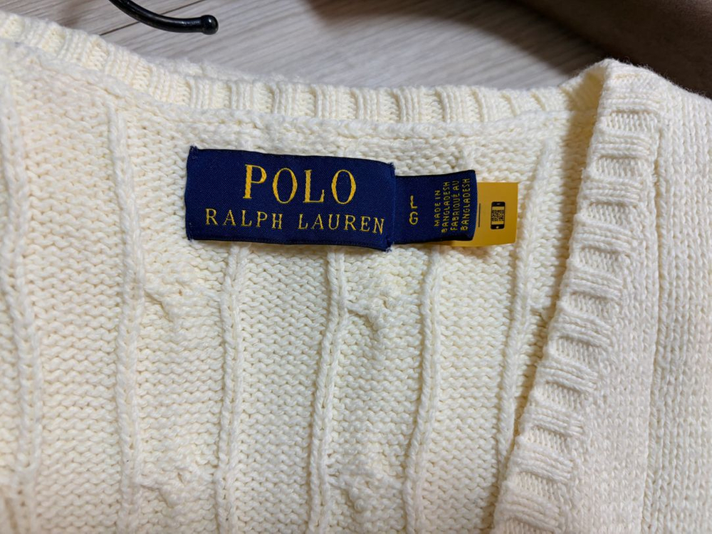 폴로 랄프로렌 케이블 니트 코튼 스웨터 베스트 L(100~105) 아이보리컬러--7