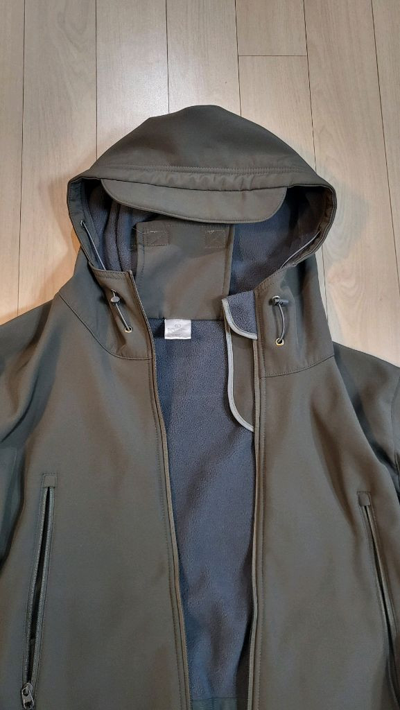 (카키색)텍티컬 소프트쉘 기모 전술복 카키색 상하의 세트--4