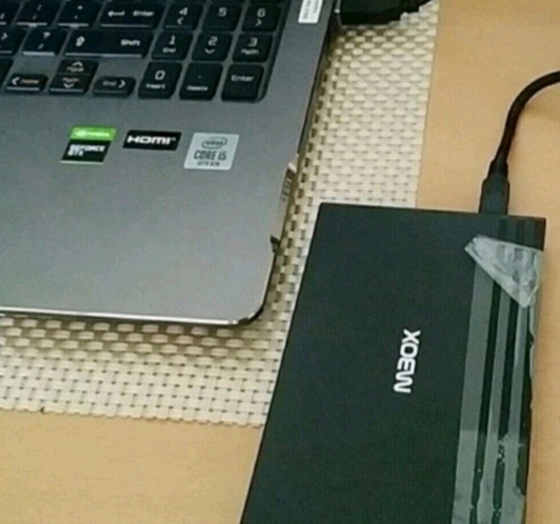 외장하드 대용량 미개봉 1TB USB 케이블포함 풀세트--3