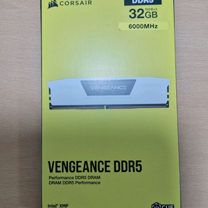 미개봉) 커세어 DDR5 32GB ( 16GB x2) 6000MHz 화이트 램 새제품
