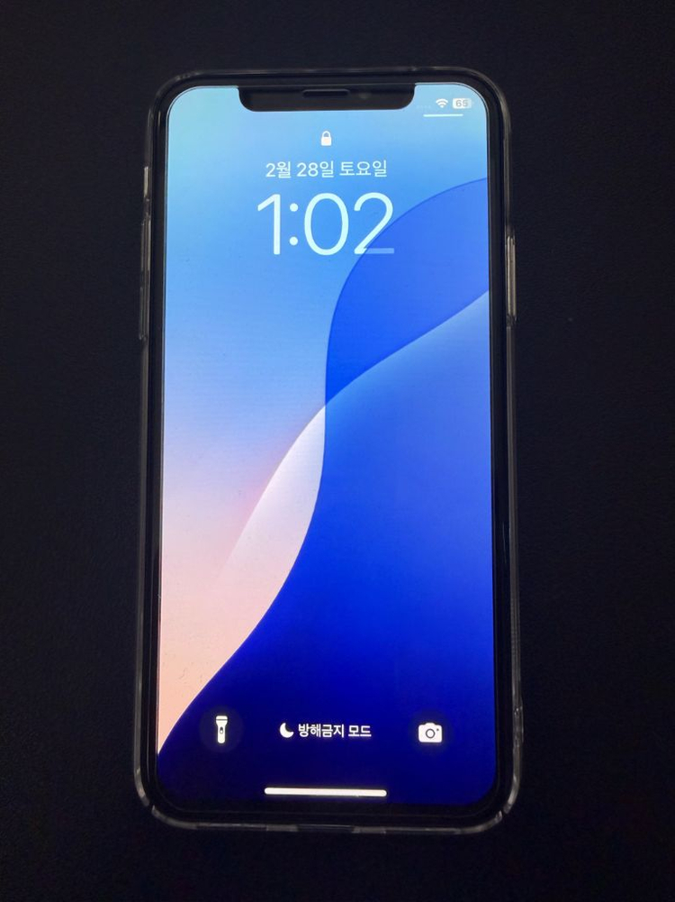 아이폰 XS 실버 256GB 해외판 배터리 100--0