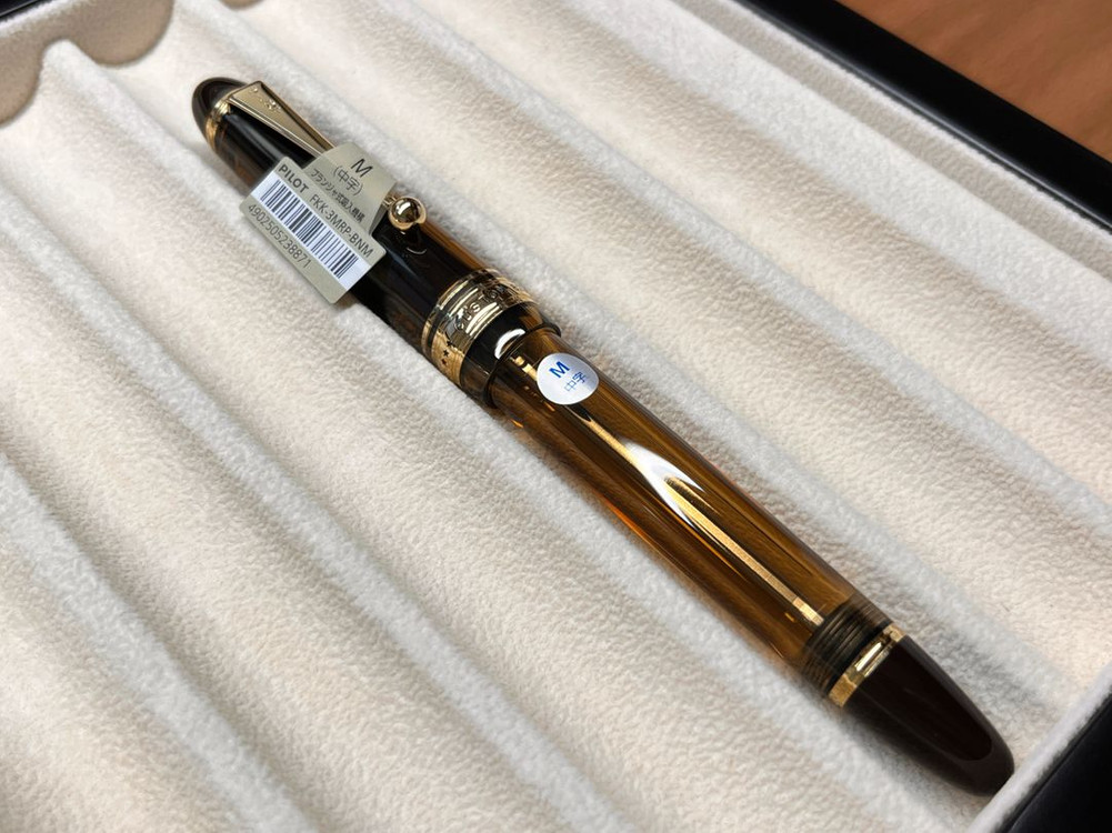 파이롯트 커스텀 823 M닙 투명브라운 만년필--3