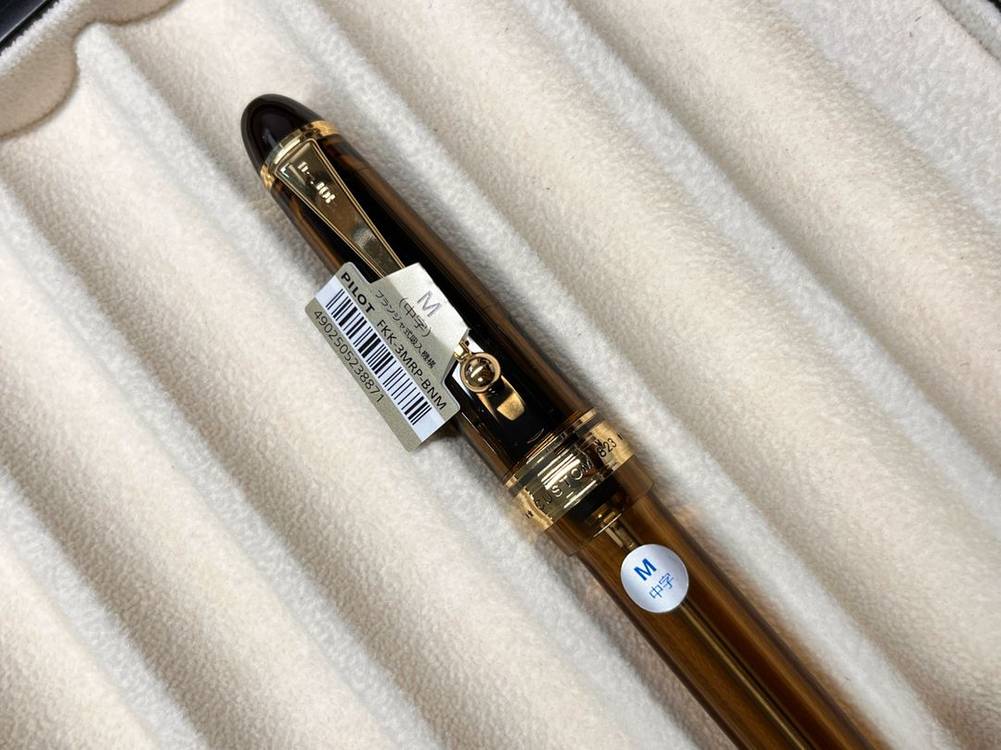 파이롯트 커스텀 823 M닙 투명브라운 만년필--4