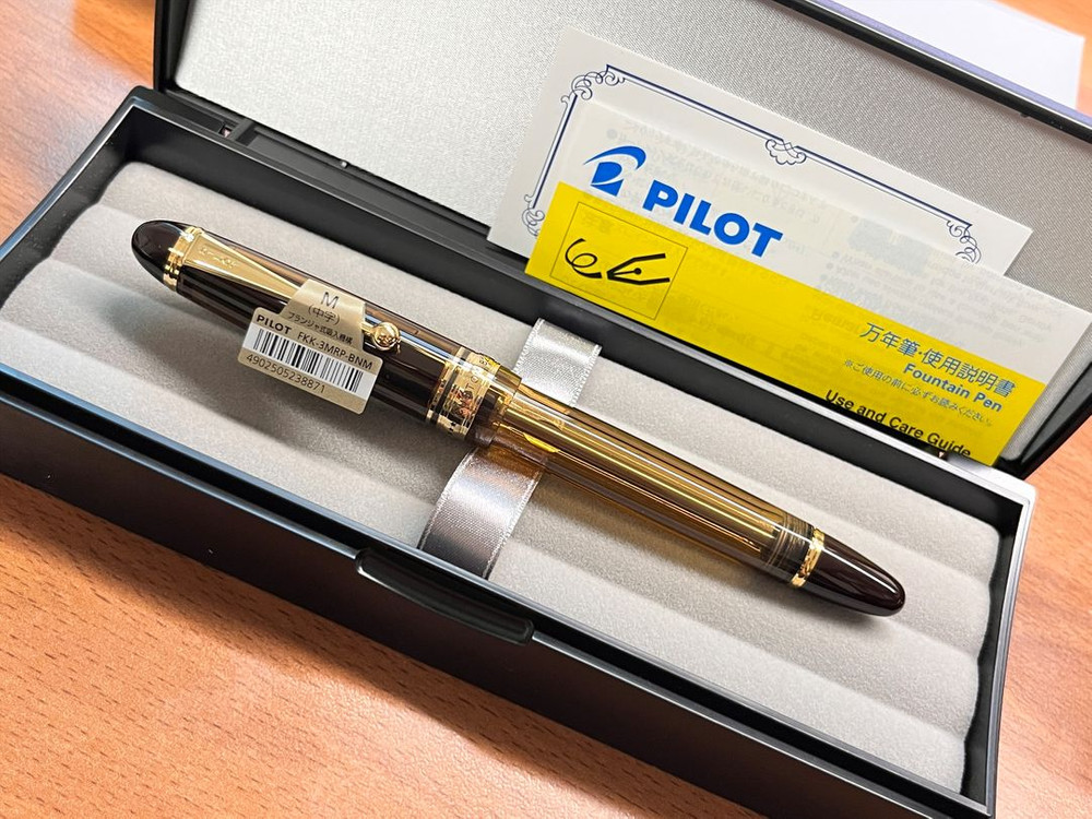 파이롯트 커스텀 823 M닙 투명브라운 만년필--7