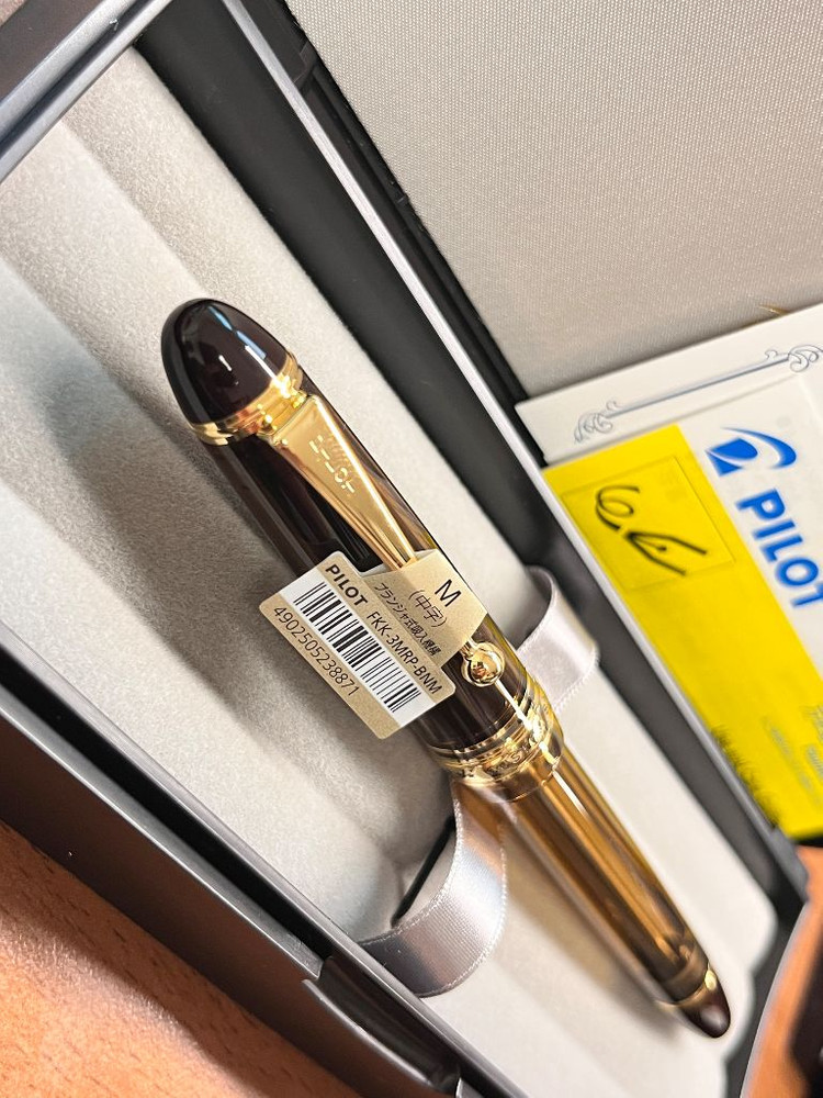 파이롯트 커스텀 823 M닙 투명브라운 만년필--8