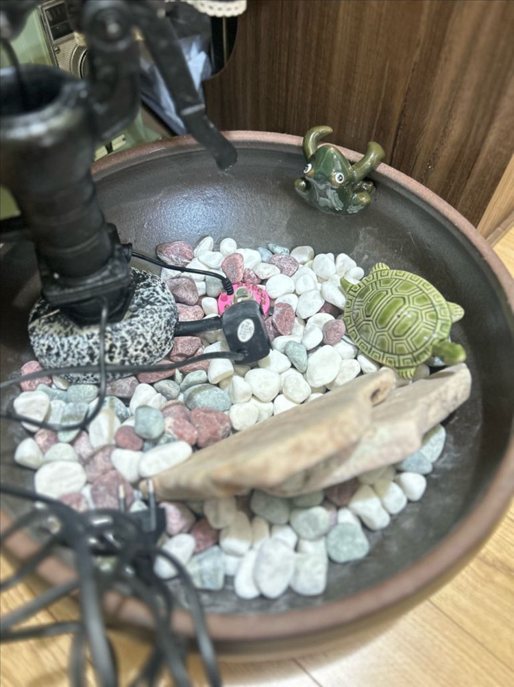 인테리어 펌프형 분수 옹기 수반--1