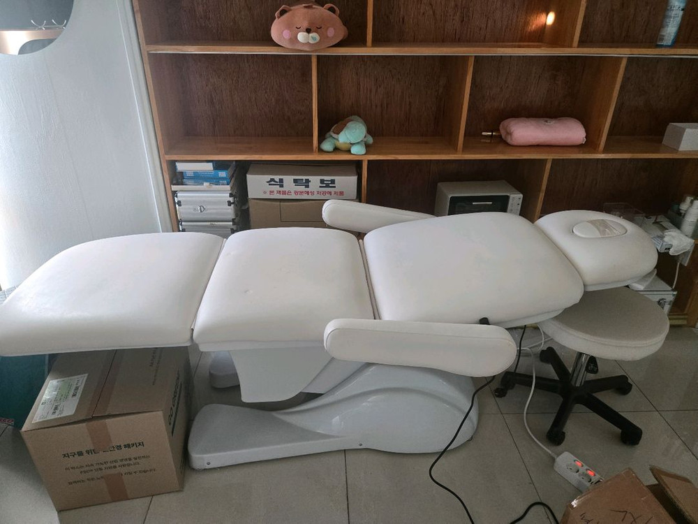 미용실 전동 의자 전동배드 전동베드 이미지