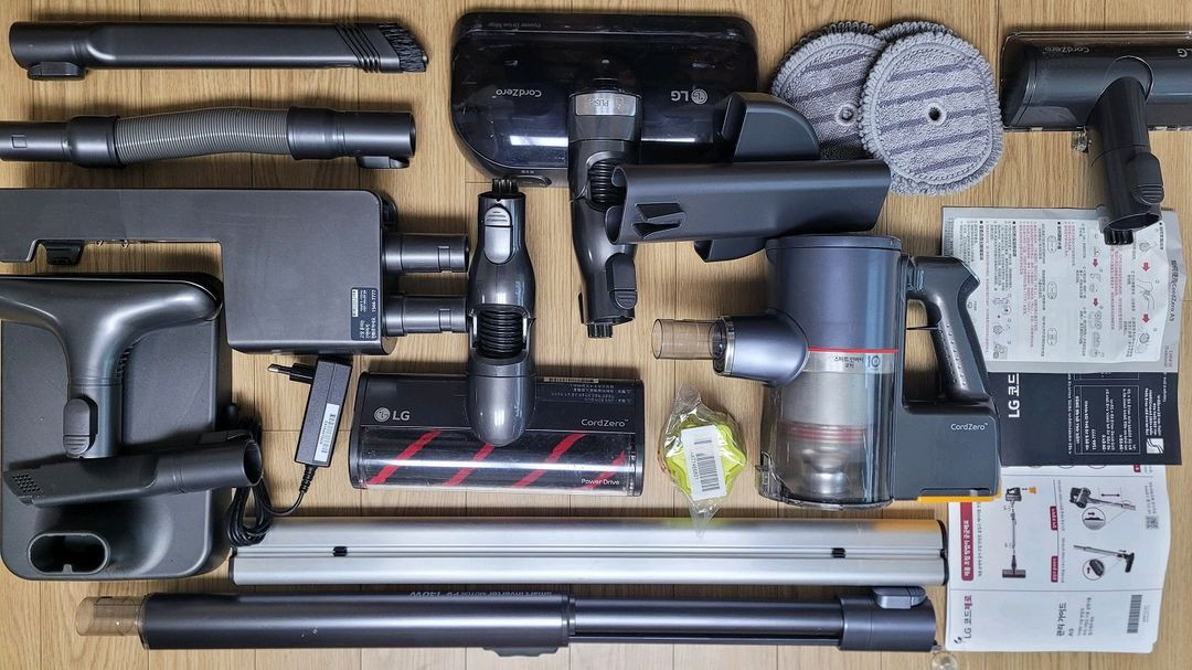 깨끗하게 세척한 LG 코드제로 무선 청소기(36분 연속동작)--1