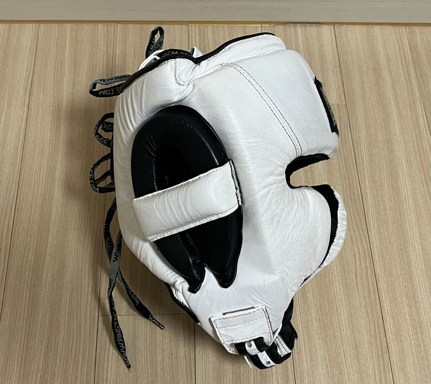 [XL] 링투케이지 멕시칸 스타일 복싱 T자 헤드기어 화이트--3