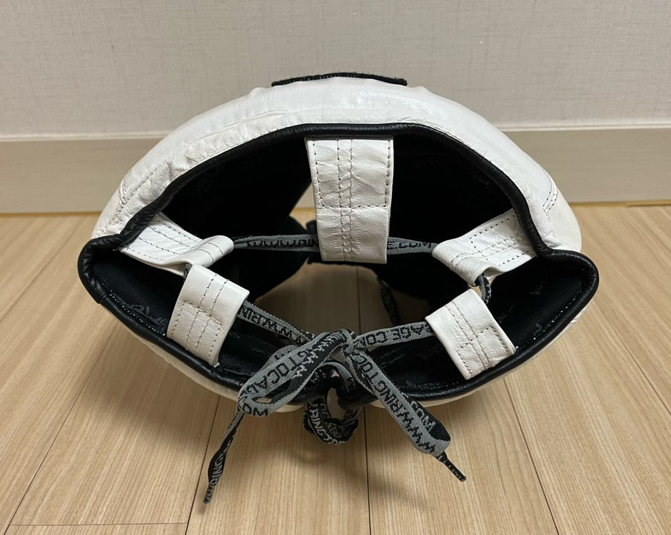 [XL] 링투케이지 멕시칸 스타일 복싱 T자 헤드기어 화이트--4