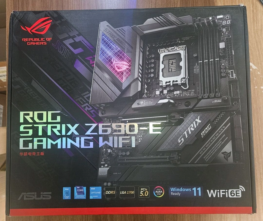 (미사용)ROG STRIX Z690-E GAIMING WIFI 메인보드 이미지