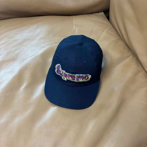 슈프림 6패널 볼캡 모자 곤즈 워시드 블랙