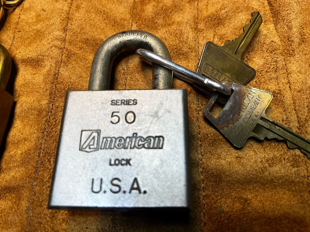 열쇠 American lock 2개--3