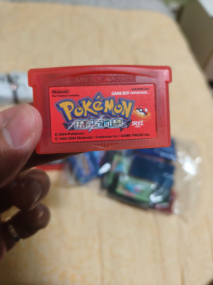 게임보이 어드밴스 GBA 게임팩 포켓몬스터 영어판 이미지