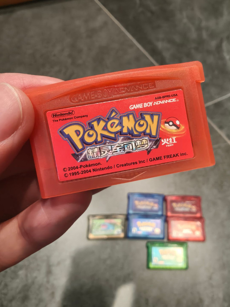 게임보이 어드밴스 GBA 게임팩 포켓몬스터 영어판 이미지