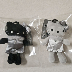 2개일괄)천사악마 롱다리키티인형키링