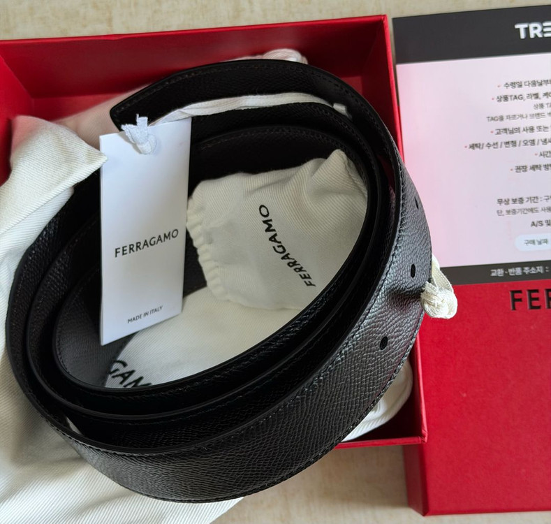 페라가모 67 9781 0675140 간치니 양면 벨트--1