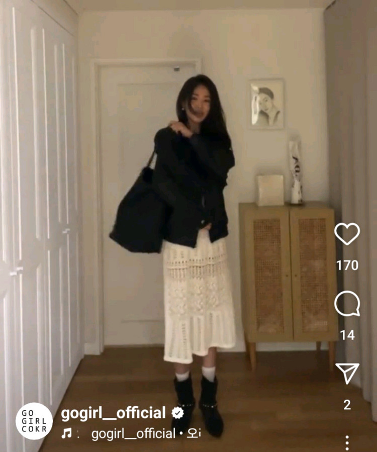 고걸 수입 니트롱원피스 L사이즈 새상품--7