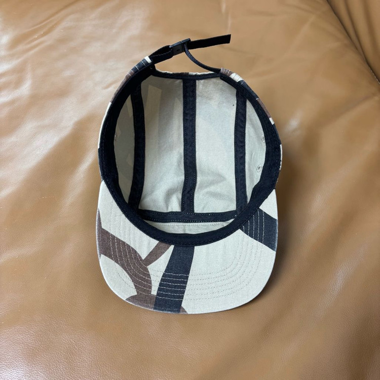 슈프림 캠프캡 모자 박스로고 워시드 카모 탄--5