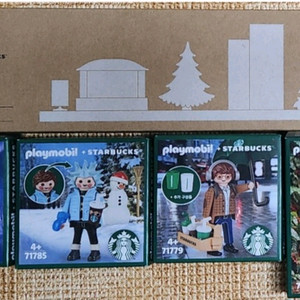 스타벅스 플레이모빌 피규어 컬렉터 스탠드 B
