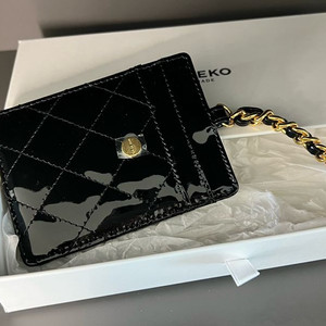 MYEYEKO 블랙 퀼팅 카드지갑 (새상품)