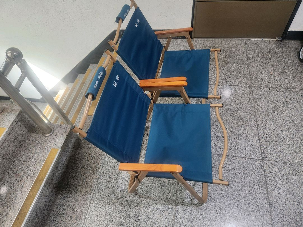 할리스x하이브로우 캠핑체어 두개일괄--2