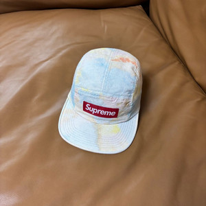 슈프림 캠프캡 모자 박스로고 멀티 컬러 다이드