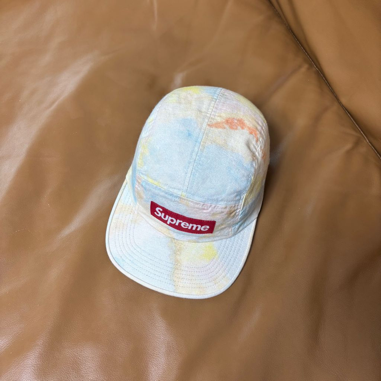 슈프림 캠프캡 모자 박스로고 멀티 컬러 다이드--4