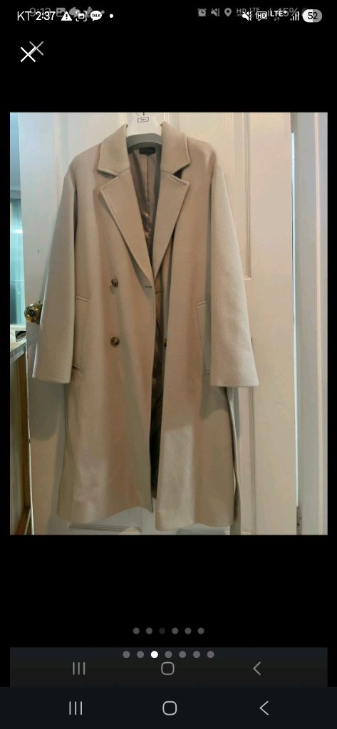 더티셔츠뮤지엄 베스트셀러 더블코트 M 팝니다--1