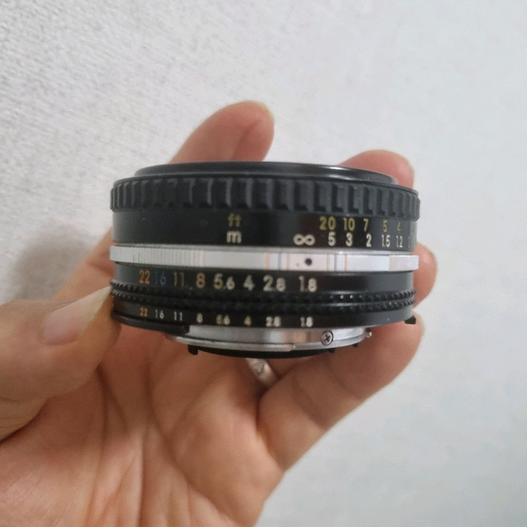 니콘 일본내수용 50mm 1.8 팬케잌 렌즈--1