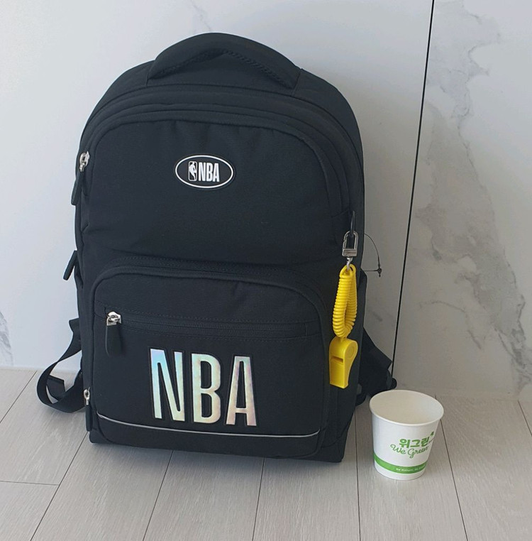 NBA 홀로그램 백팩+신주머니 세트(택달린 새상품)--2