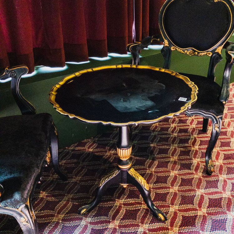 엔틱 테이블/의자2 세트 이미지