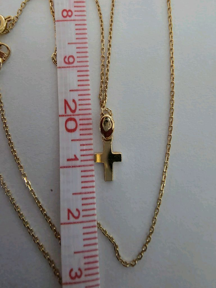 14K 십자가 펜던트 목걸이 이미지