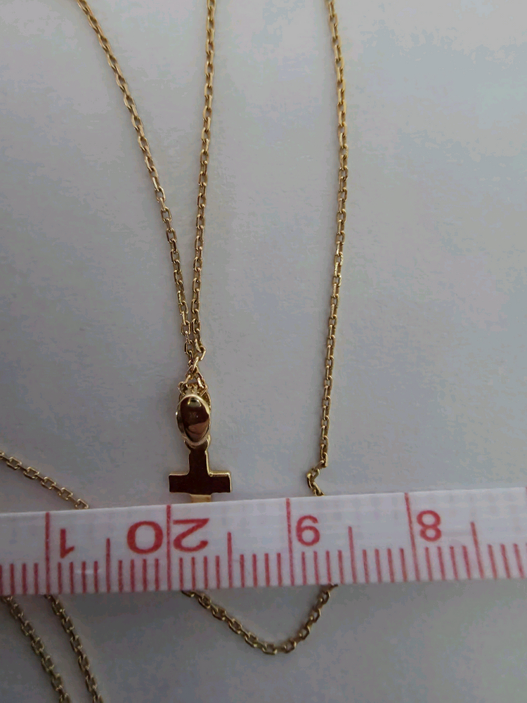 14K 십자가 펜던트 목걸이 이미지