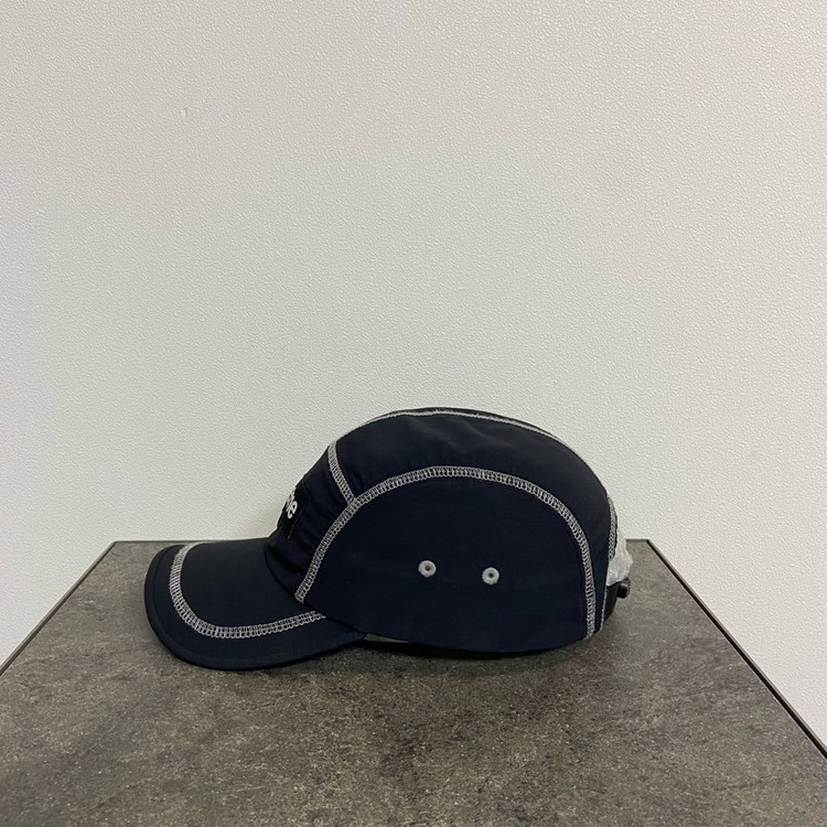 (OS) 슈프림 박스로고 캠프캡 모자 23SS 리플렉티브 스티치 블랙--1