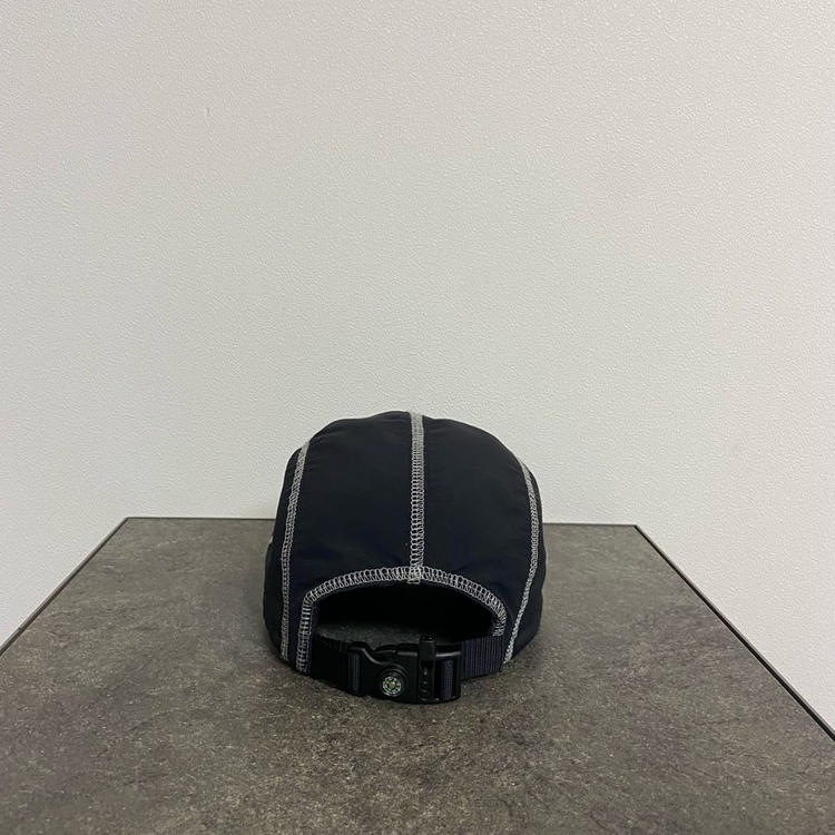 (OS) 슈프림 박스로고 캠프캡 모자 23SS 리플렉티브 스티치 블랙--3