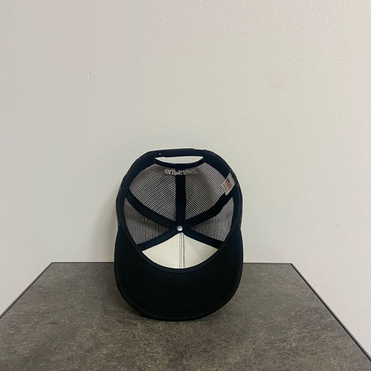 (OS) 슈프림 5패널 메쉬 백 볼캡 모자 오서라이즈 블랙--4