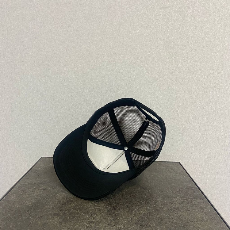 (OS) 슈프림 5패널 메쉬 백 볼캡 모자 오서라이즈 블랙--5