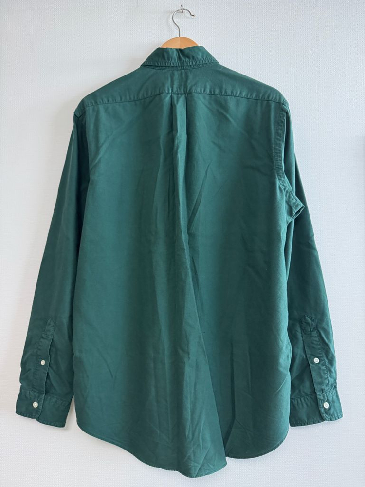 폴로 랄프로렌 가먼트다이 옥스포드 셔츠 (클래식핏L/그린)--6