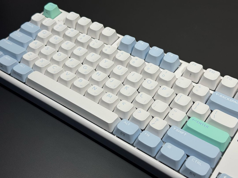 한성컴퓨터 GK898B PRO 동그리 8K 유무선 무접점 키보드 (Meringue, 45g)--4