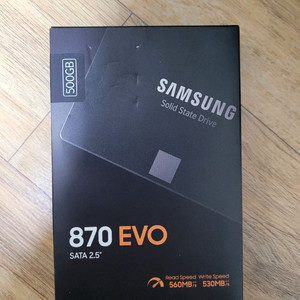 (미개봉)삼성 ssd 870 evo 500gb 500기가