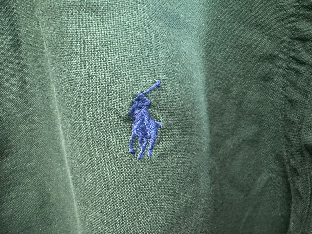 폴로 랄프로렌 가먼트다이 옥스포드 셔츠 (클래식핏L/그린)--3