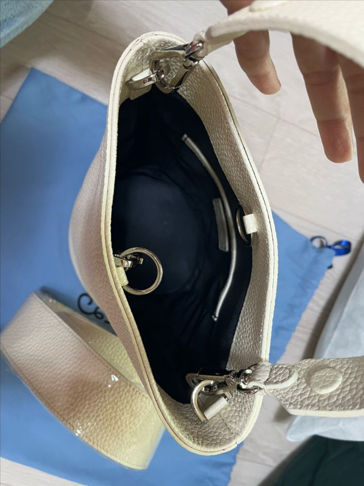 새제품 봉긋 뉴 봉통 버킷 크림--2