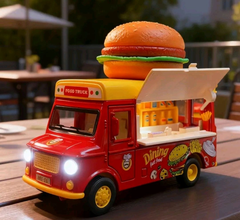 장난감 햄버거 푸드트럭 새상품--1