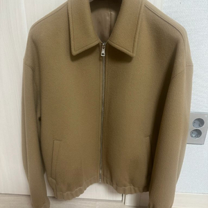 시스템옴므 모,캐시미어 혼방 크롭 자켓 카멜 컬러