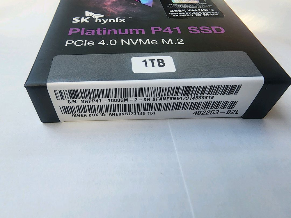 NVMe M.2 SSD 1TB 미개봉 새것 이미지