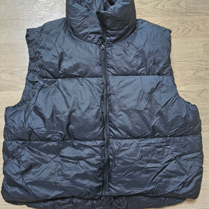 안나이슨 여성 크롭 푸퍼 조끼 블랙XXL새상품