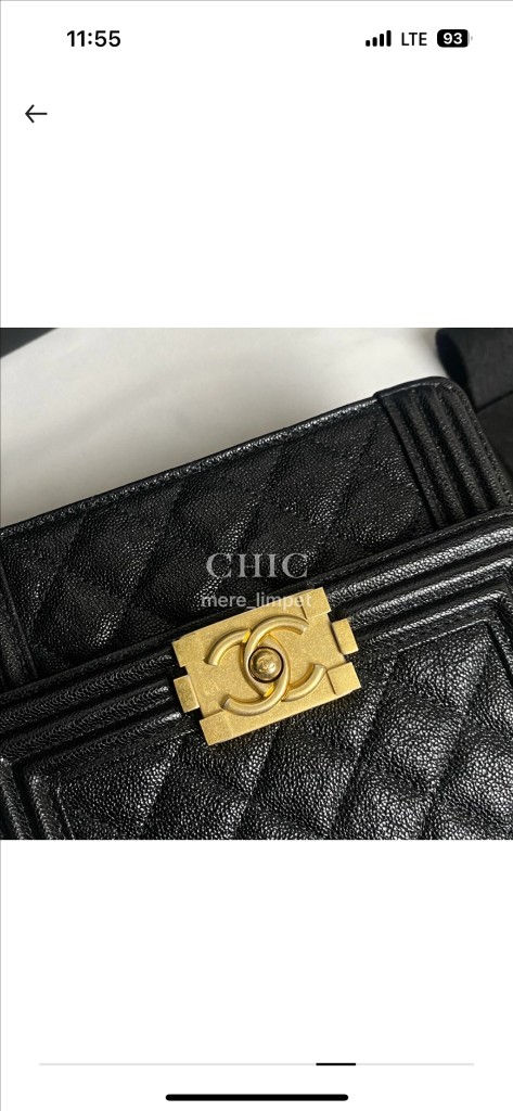 [풀구성 정품] 샤넬 보이사첼 뉴보이 캐비어 금장 이미지