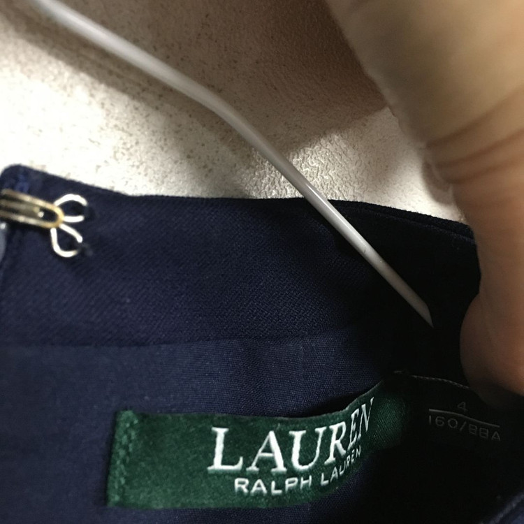 랄프로렌폴로 벨티드 크레페 원피스 4--1