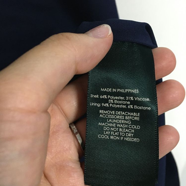 랄프로렌폴로 벨티드 크레페 원피스 4--3